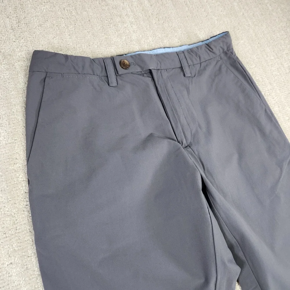 Brooks Brothers Pants Men‎ 32x30 Red Fleece Performance Chino Gray Stretch